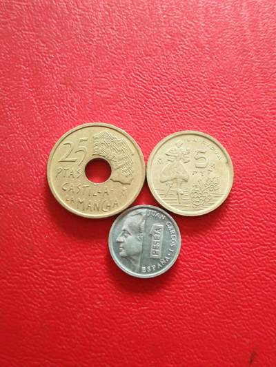 【云涧收藏】第八十三场 - 西班牙1995/96年3枚