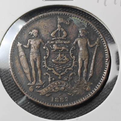 KK钱币收藏小铺 第379期  2月预留时间 周末发货 -  英属北婆罗洲洋元一分铜币