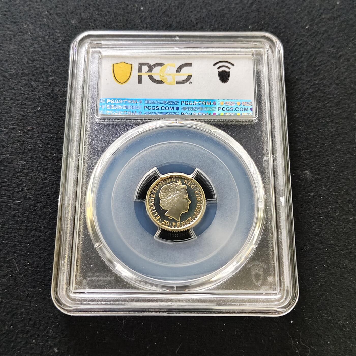 【全场包邮】纯粹捡漏拍487场（免费代拍第24场） 【收藏级·亚军分】英国2003年20便士不列颠尼亚女神1/10盎司精制银币-PCGS PR68 DCAM（更高分仅1枚）