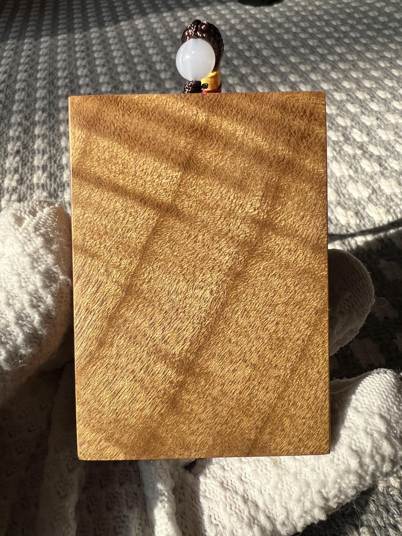 零元拍：NO.8 金丝楠牌子，香喷喷的小金砖，金光闪闪，72.5/51/11.5MM