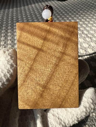 零元拍：NO.8 金丝楠牌子，香喷喷的小金砖，金光闪闪，72.5/51/11.5MM - 零元拍：NO.8 金丝楠牌子，香喷喷的小金砖，金光闪闪，72.5/51/11.5MM