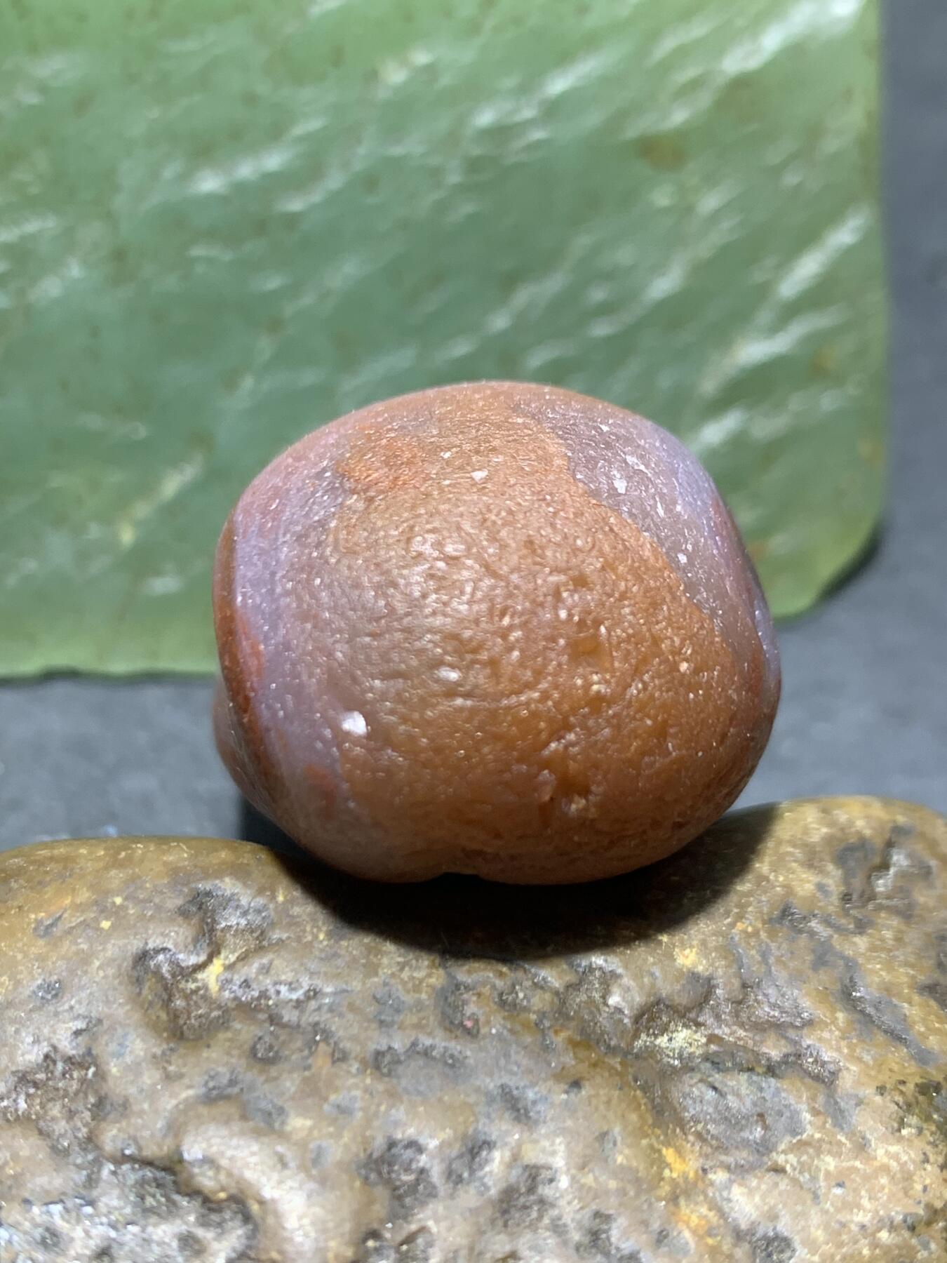 精美冰飘荔枝冻飘红川料水冲籽南红玛瑙原石一颗