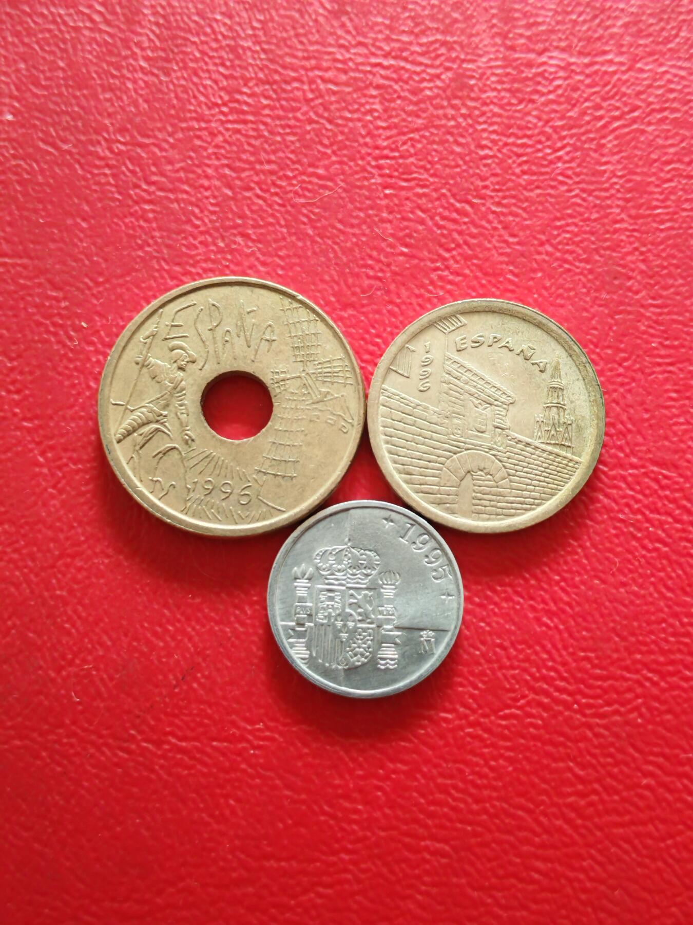 【云涧收藏】第八十三场 西班牙1995/96年3枚