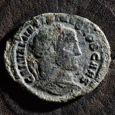 【良泉】【元旦直播场】1月1日晚19.30点开拍！208组西方古代钱币、日本朝鲜花钱 - 公元306-307年【古罗马】马克西米努斯二世（代亚）富力大铜币"GENIO CAESARIS"(致凯撒的守护神）赫拉克利亚造币厂，5.9克