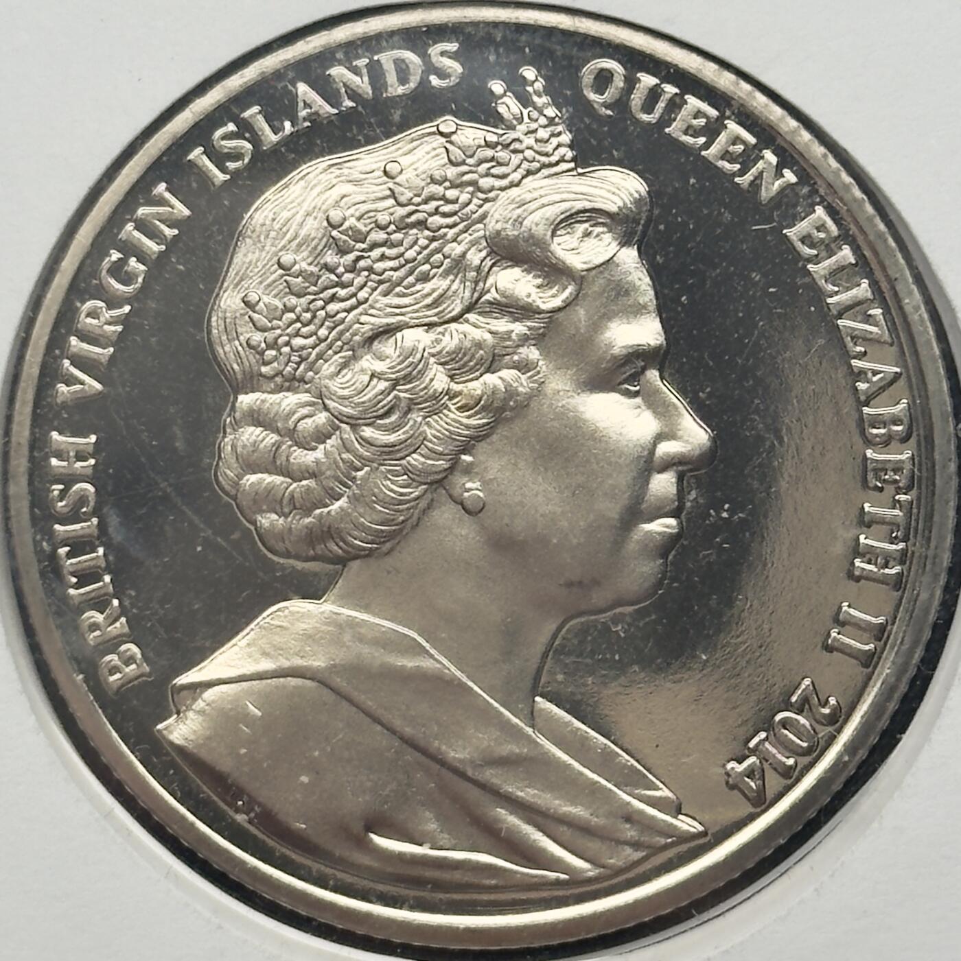 ＜小葵钱铺＞第67期·克朗币·银币场·满200包邮，不寄存·12月15日发货 〈邮币封〉维尔京群岛2014年一战100周年·护士伊迪丝1元克朗型纪念币