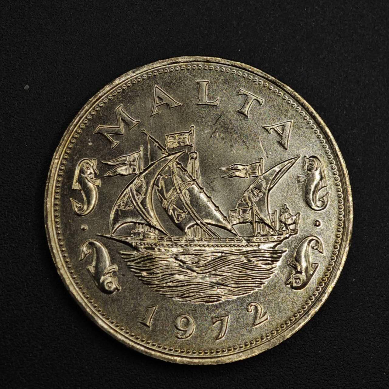 【淘币小摊】实时拍第八百二十六拍   散币场   满百包邮可预留二周 每周一统一发货   马耳他1972年10分镍币