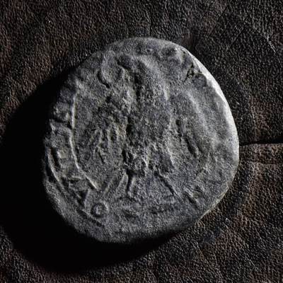 【良泉】【元旦直播场】1月1日晚19.30点开拍！208组西方古代钱币、日本朝鲜花钱 -  【罕见】公元193-211年【古罗马·行省】塞普提米乌斯·塞维鲁，色雷斯，安基亚洛斯城（今保加利亚波莫瑞地区）鹰，铜币，9.5克