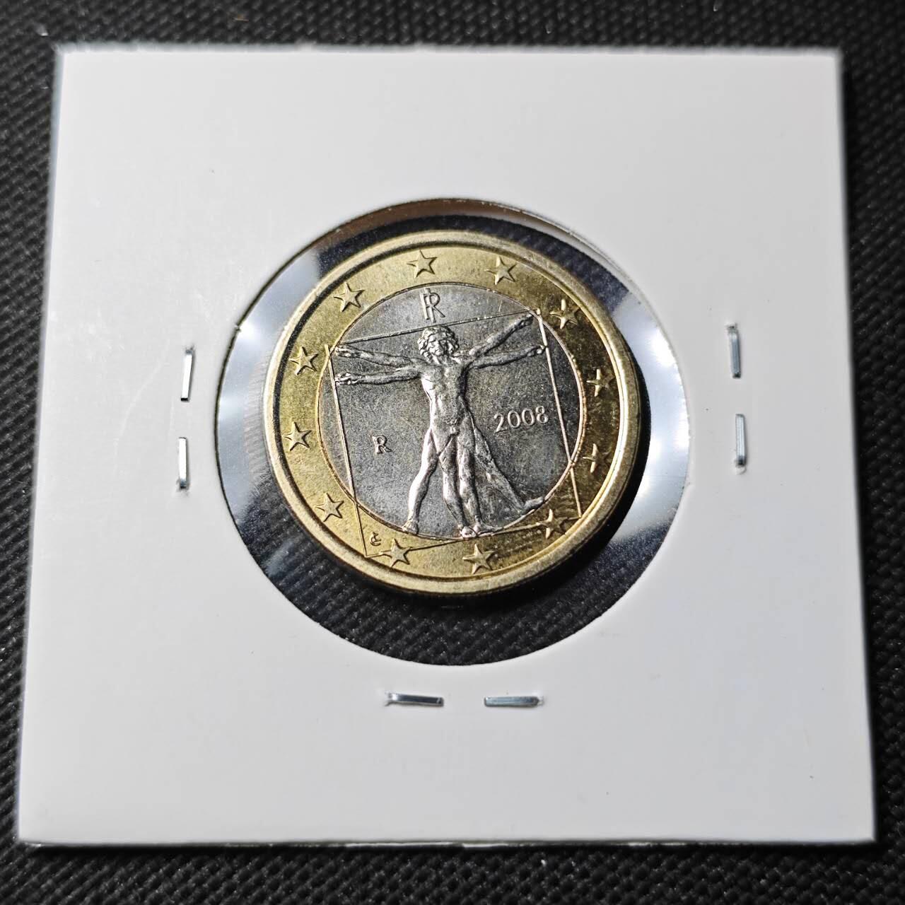 KK钱币收藏小铺 第379期  2月预留时间 周末发货  意大利1欧 好品