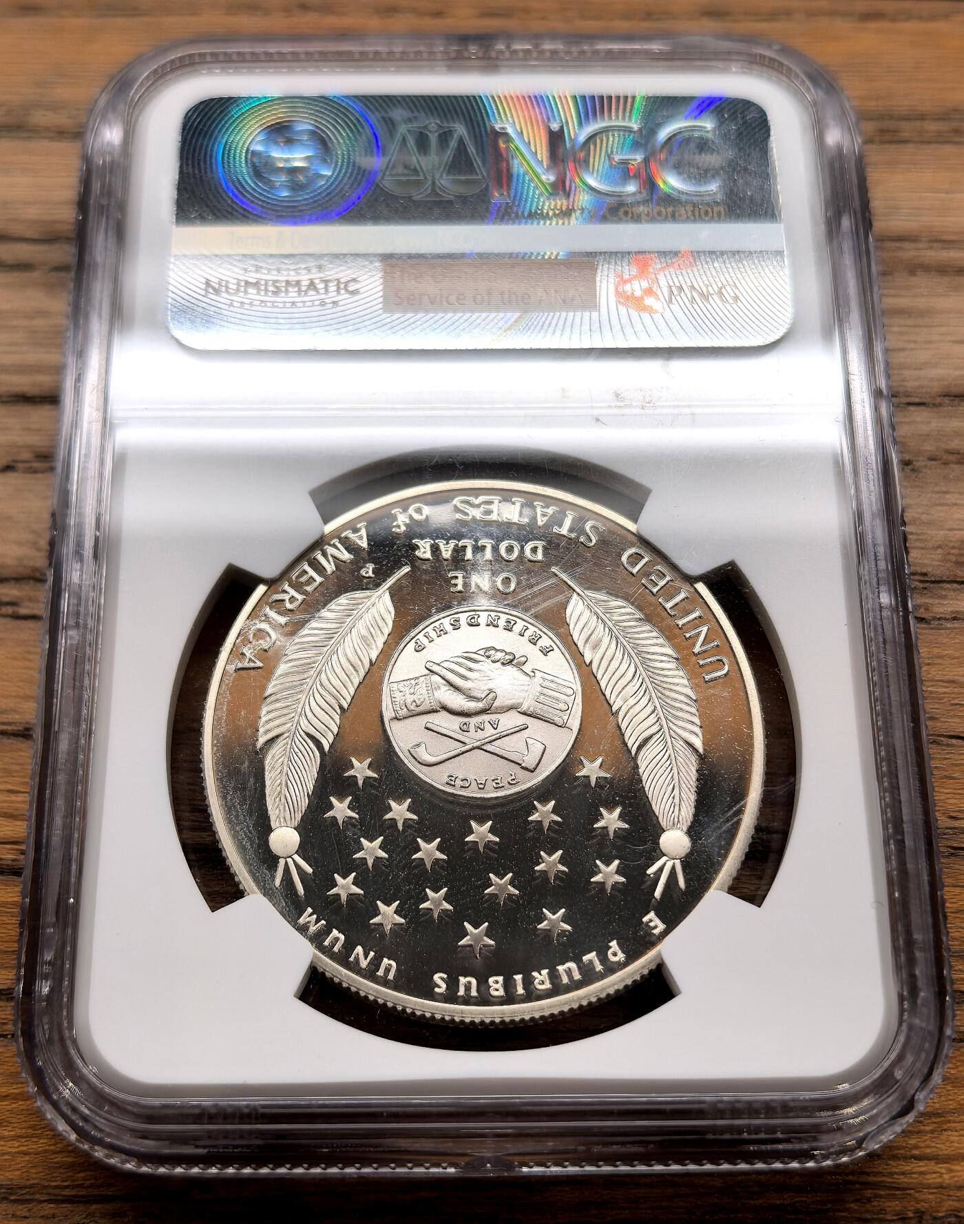 凡希社世界钱币微拍月度大拍（2025/12） 2004美国刘易斯与克拉克远征200周年Dol纪念大银精铸NGC-PF69UC