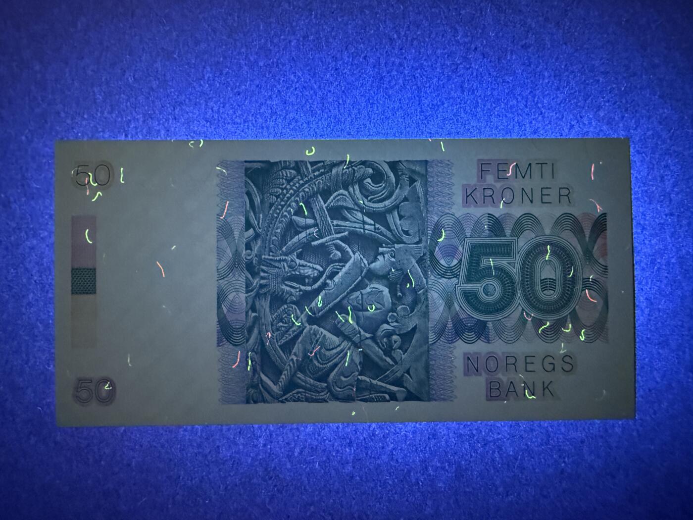 《艾美收藏》第224期-12.14周日外币超白金场 挪威50克朗 UNC 1990年 挪威诗人文耶 无4