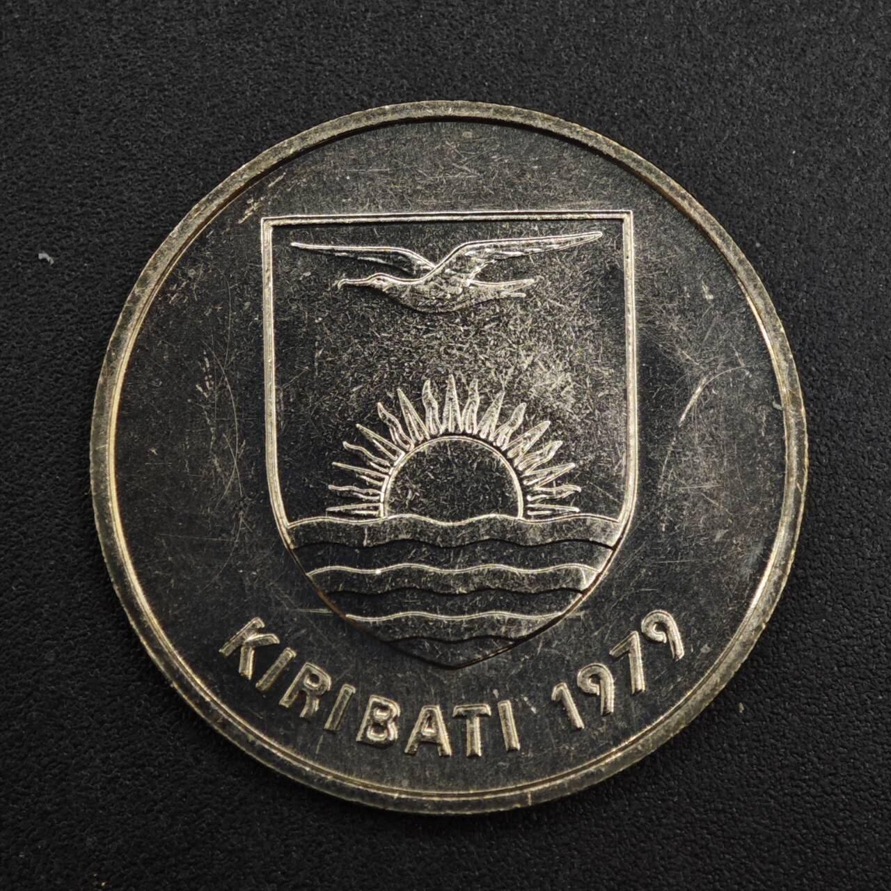 【淘币小摊】实时拍第八百二十六拍   散币场   满百包邮可预留二周 每周一统一发货   基里巴斯1979年海豚20分镍币