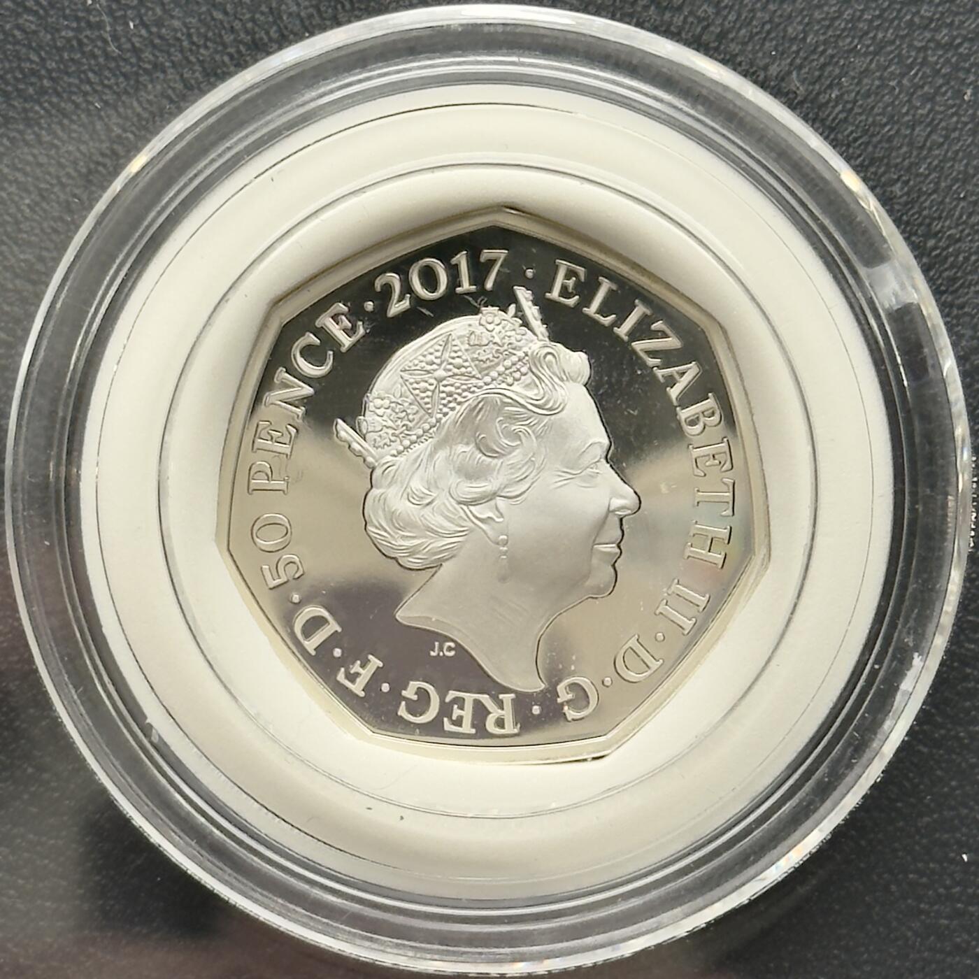 ＜小葵钱铺＞第67期·克朗币·银币场·满200包邮，不寄存·12月15日发货 〈原盒·证书〉英国2017年汤姆小猫50便士精制纪念银币