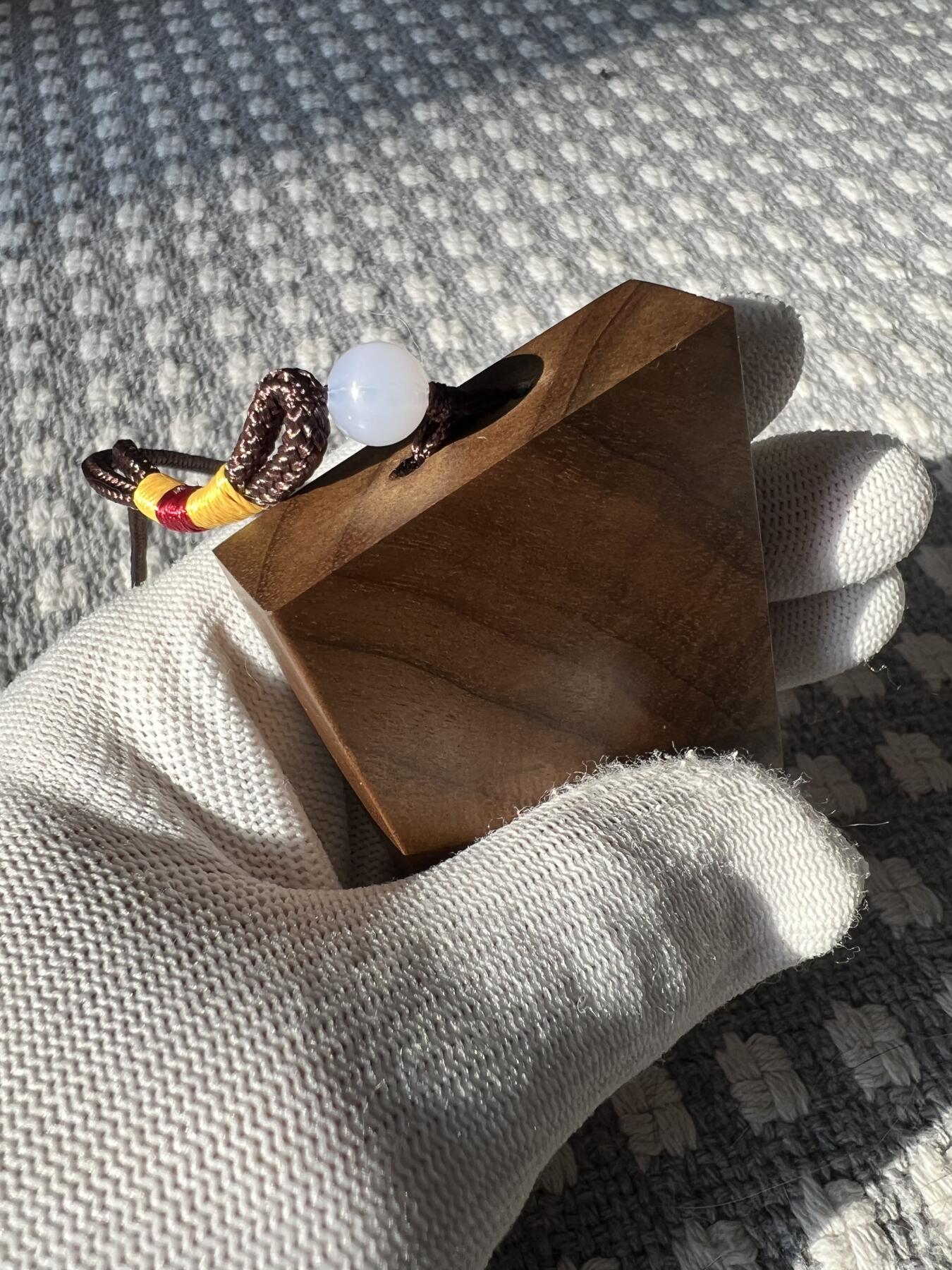 零元拍：NO.3金丝楠牌子，香喷喷的小金砖，金光闪闪，64.5/46/12.5MM