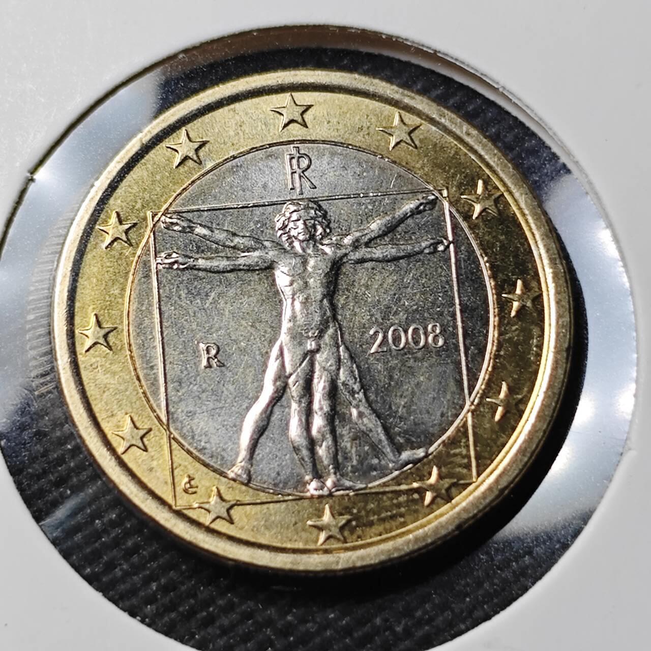 KK钱币收藏小铺 第379期  2月预留时间 周末发货  意大利1欧 好品