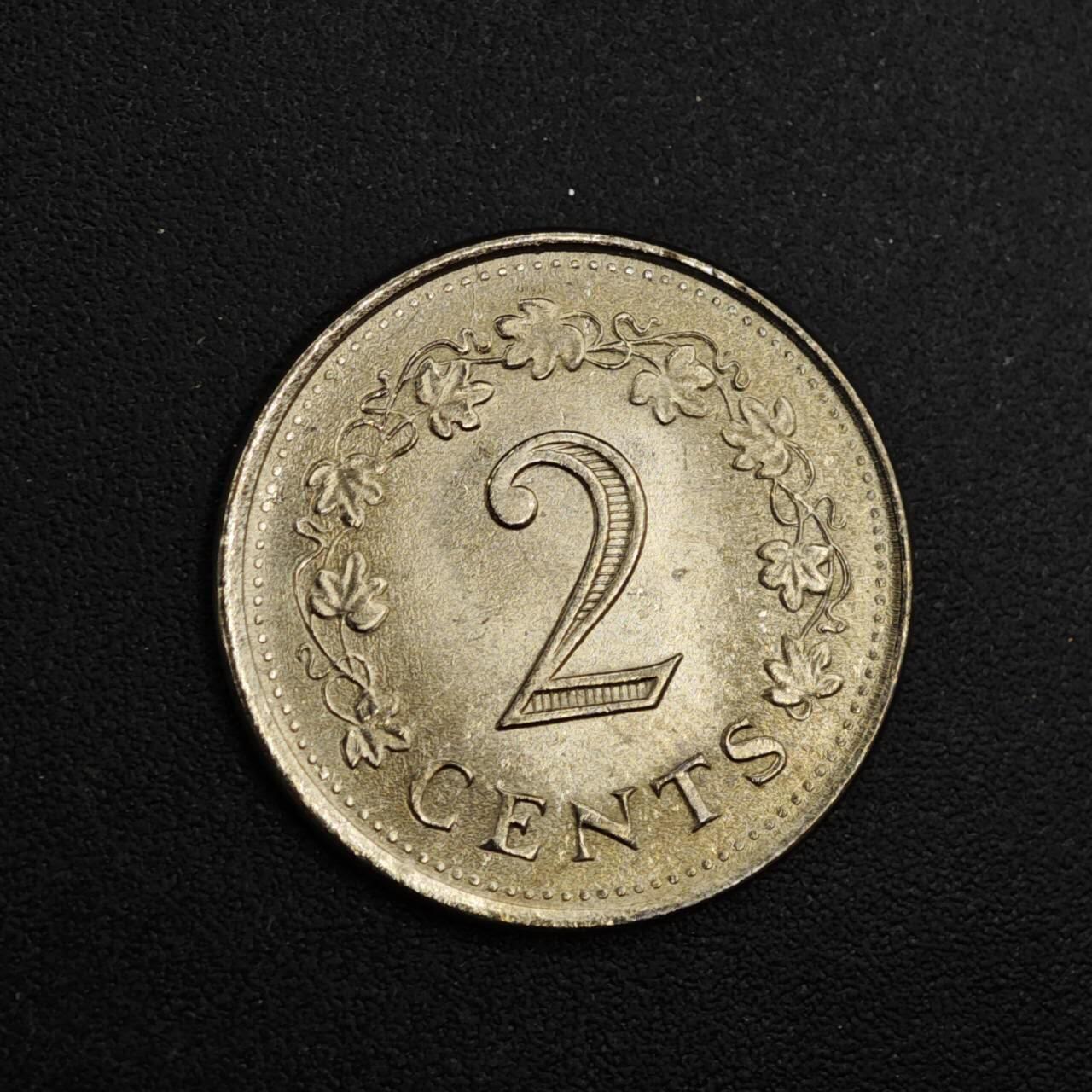 【淘币小摊】实时拍第八百二十六拍   散币场   满百包邮可预留二周 每周一统一发货   马耳他1982年2分镍币