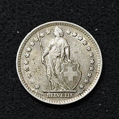 【全场包邮】纯粹捡漏拍486场（免费代拍第23场） - 瑞士1945年1法郎（23毫米5克）银币