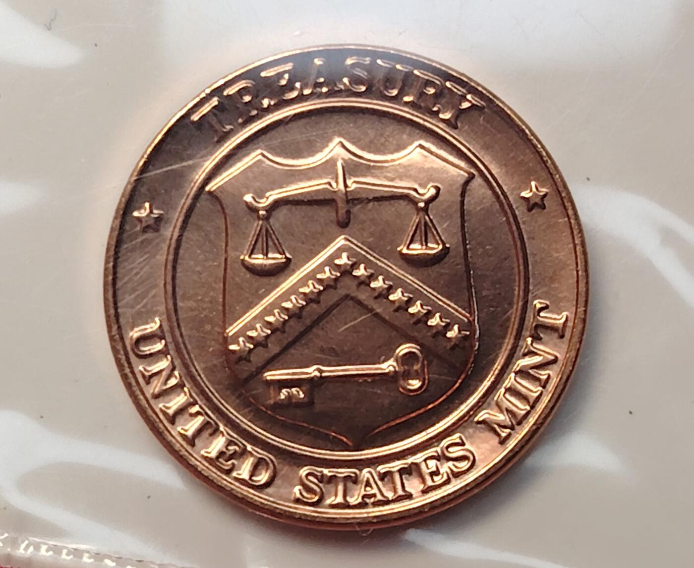 布加迪🐬～世界钱币(上海)🌾第 264 期 /  各国套币和散币 美国🇺🇸 1999年 4枚+1枚造币厂章