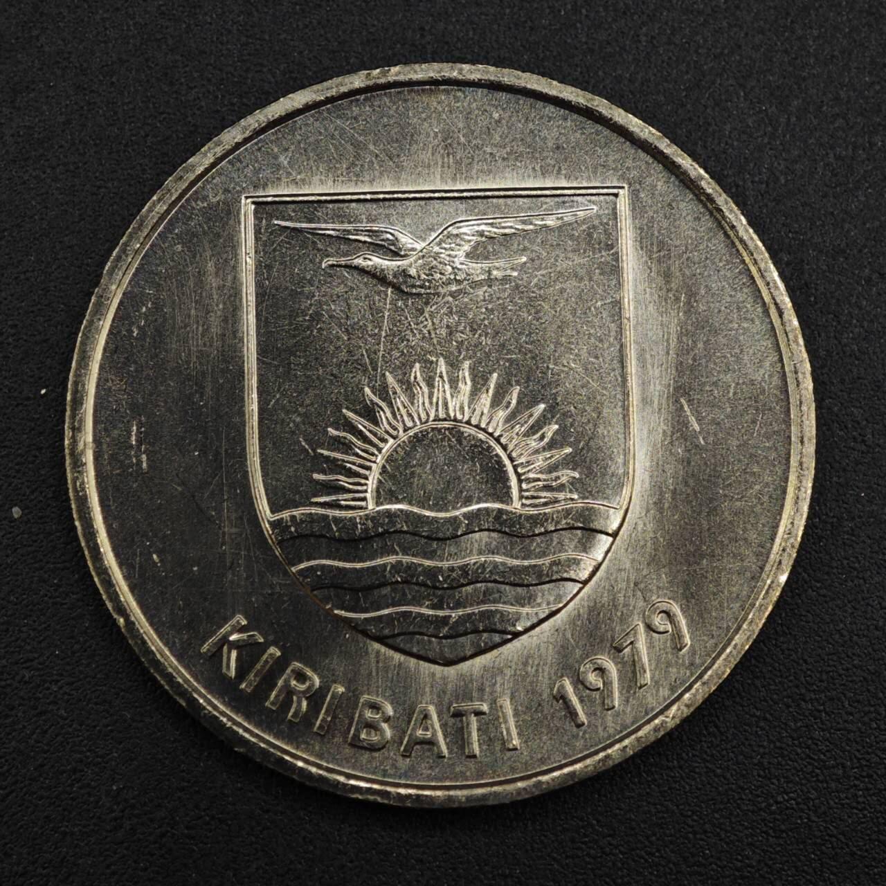 【淘币小摊】实时拍第八百二十六拍   散币场   满百包邮可预留二周 每周一统一发货   基里巴斯1979年果实50分镍币