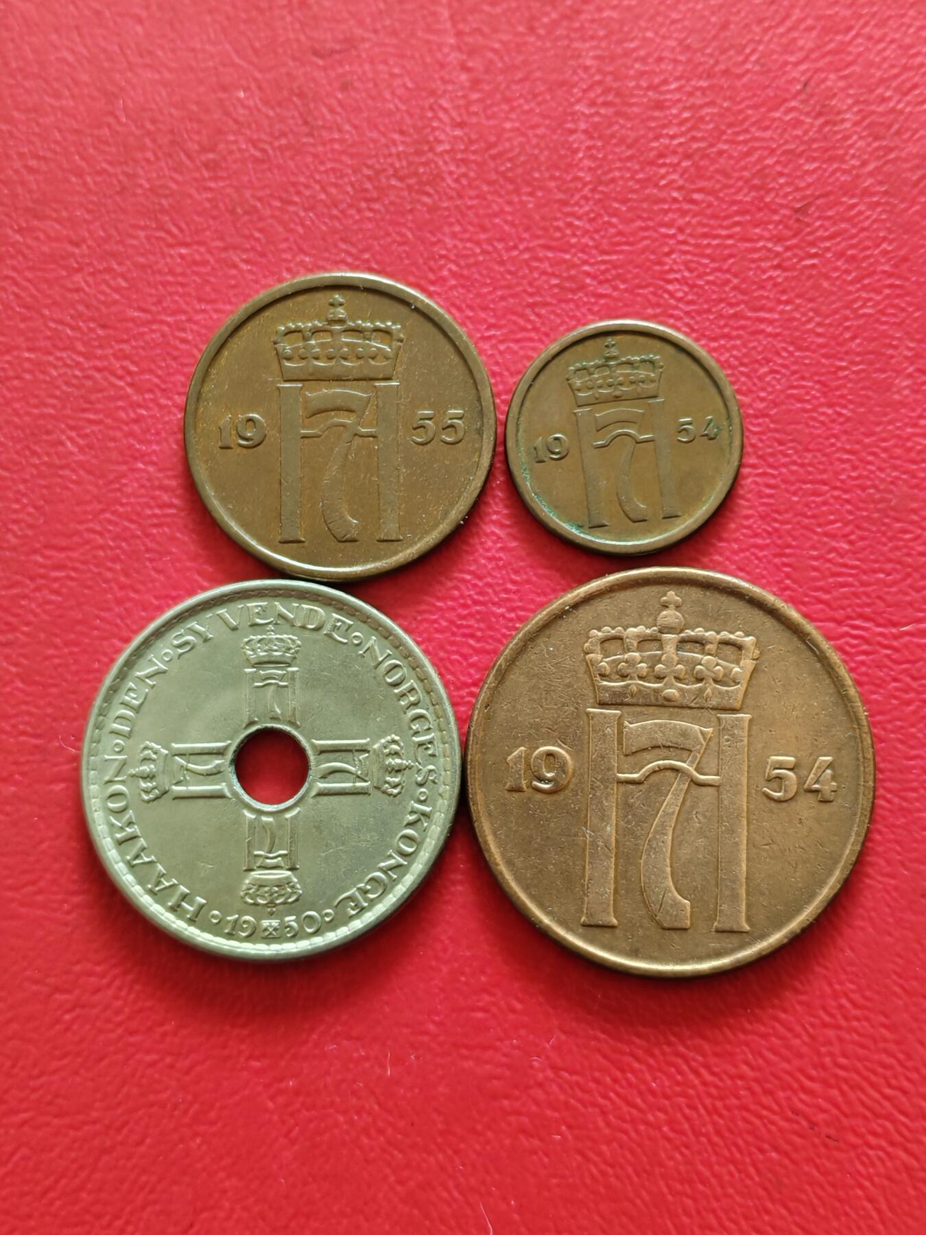 【云涧收藏】第八十三场 挪威7字版4枚