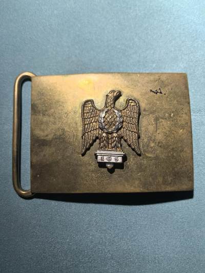 盛世勋华——号角文化勋章邮票专场拍卖第293期 - 英国一战时期第1皇家龙骑兵团皮带扣 少见 铜质