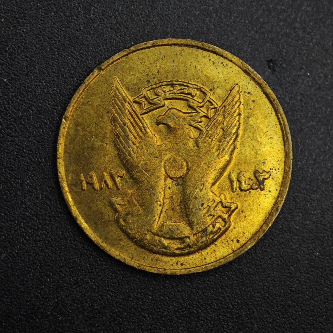 【淘币小摊】实时拍第八百二十六拍   散币场   满百包邮可预留二周 每周一统一发货   苏丹1983年2皮阿斯特铜币