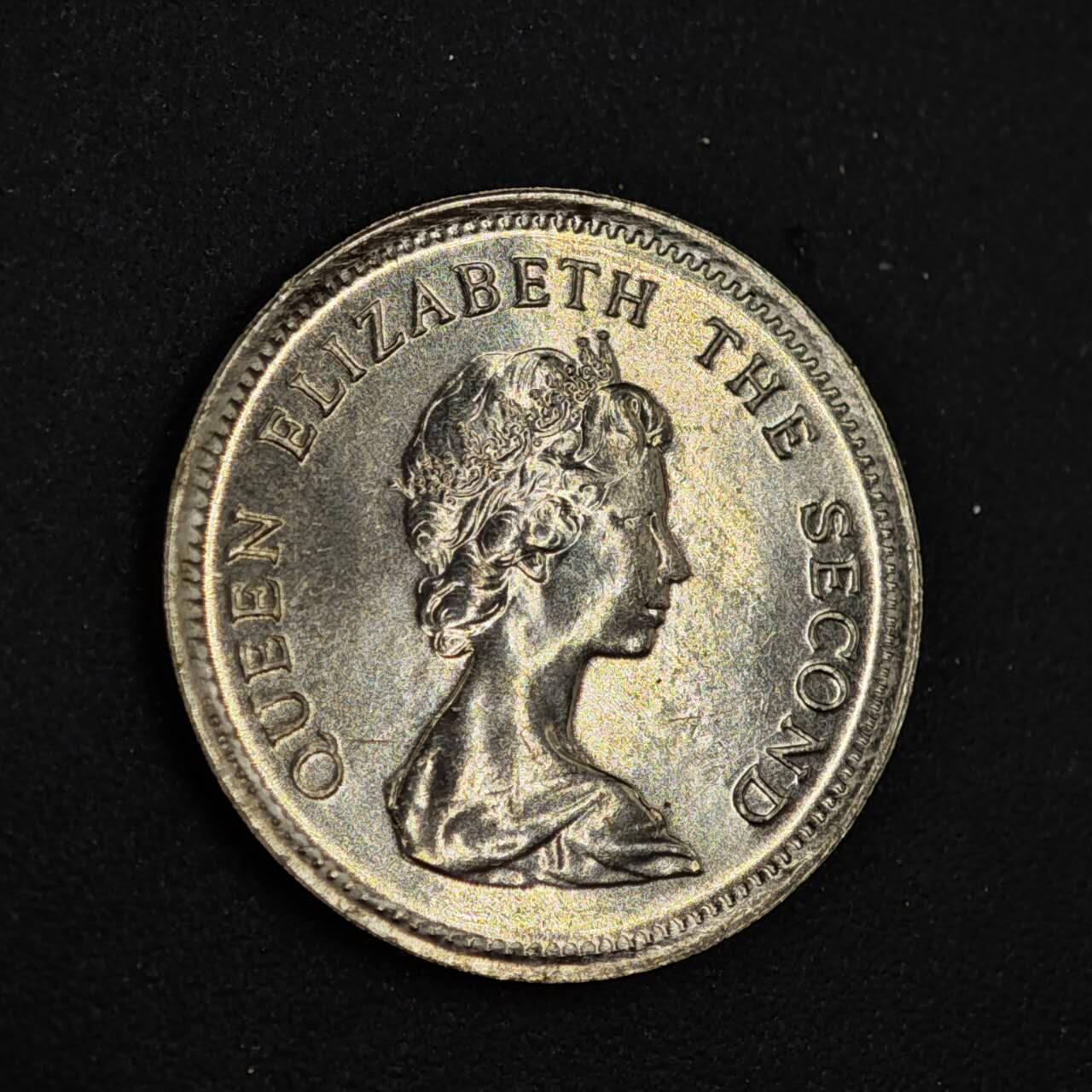 【淘币小摊】实时拍第八百二十六拍   散币场   满百包邮可预留二周 每周一统一发货   图瓦卢1985年鲨鱼5分镍币