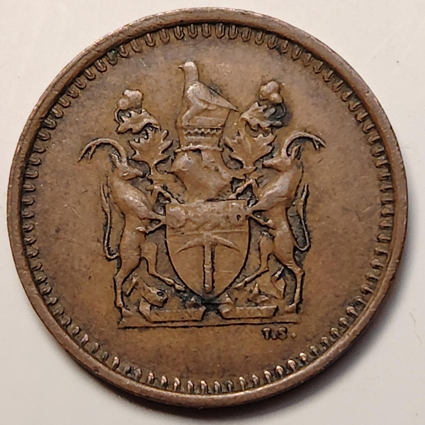 布加迪🐬～世界钱币(上海)🌾第 264 期 /  各国套币和散币 罗德西亚 1970年 1分