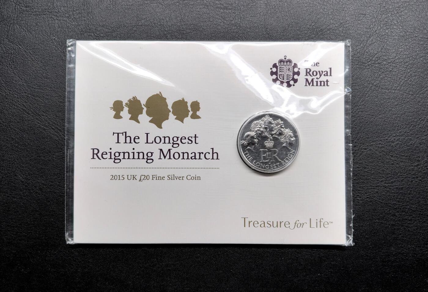 凡希社世界钱币微拍月度大拍（2025/12） 2015英国在位最长君主20英镑银币卡册