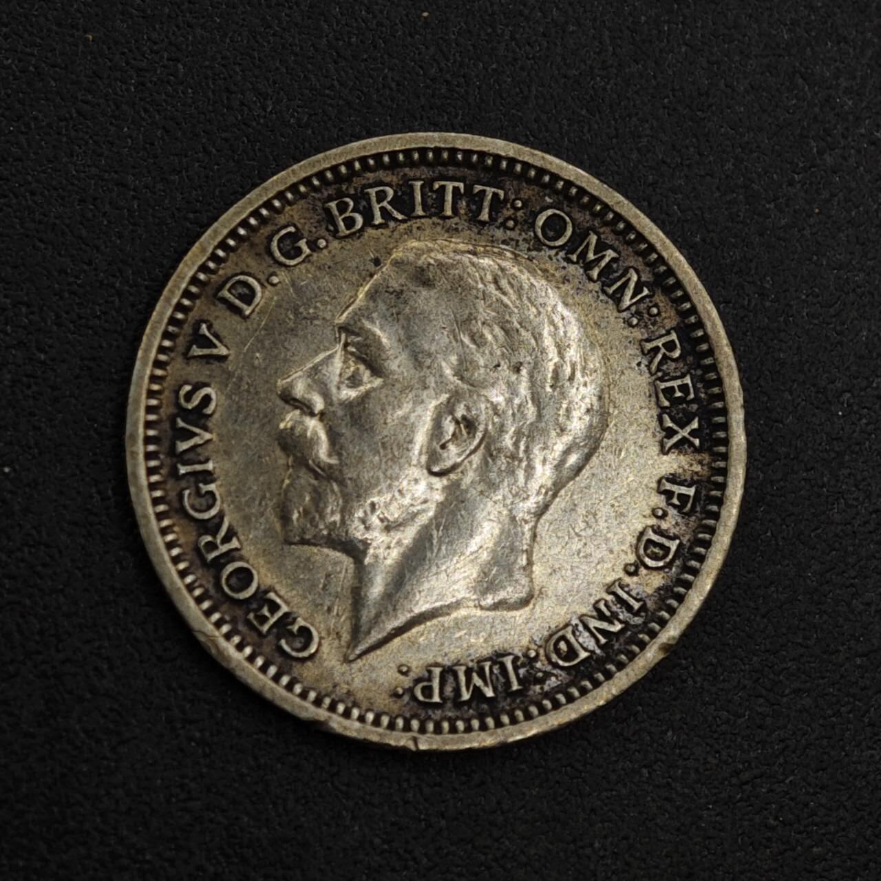 【淘币小摊】实时拍第八百二十六拍   散币场   满百包邮可预留二周 每周一统一发货   英国1936年乔治五世3便士银币