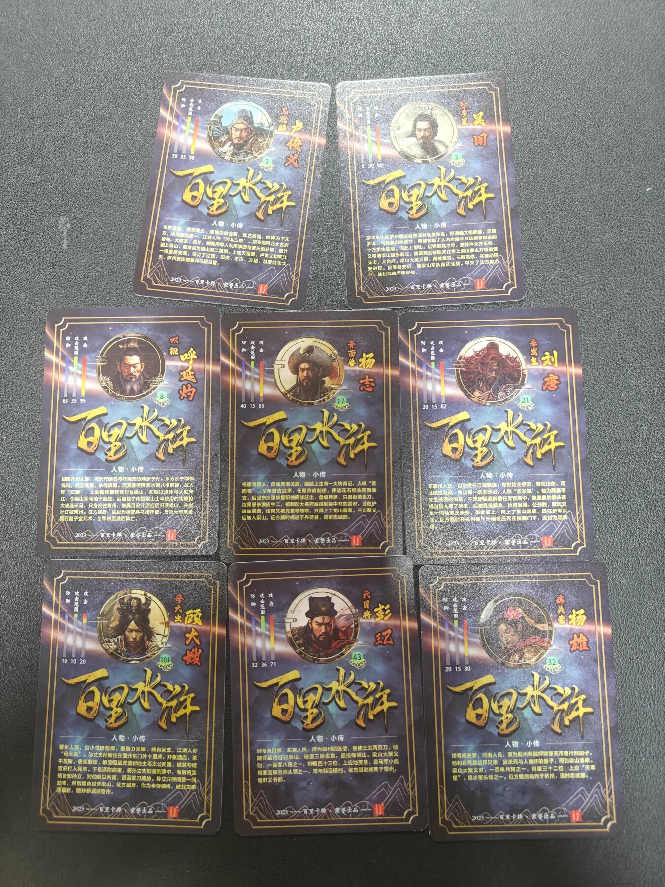 天玑星卡拍第150期《12.11周一截拍》持续收拍收评中 满赠卡需备注 百里卡牌 新绘水浒 彩闪 8张