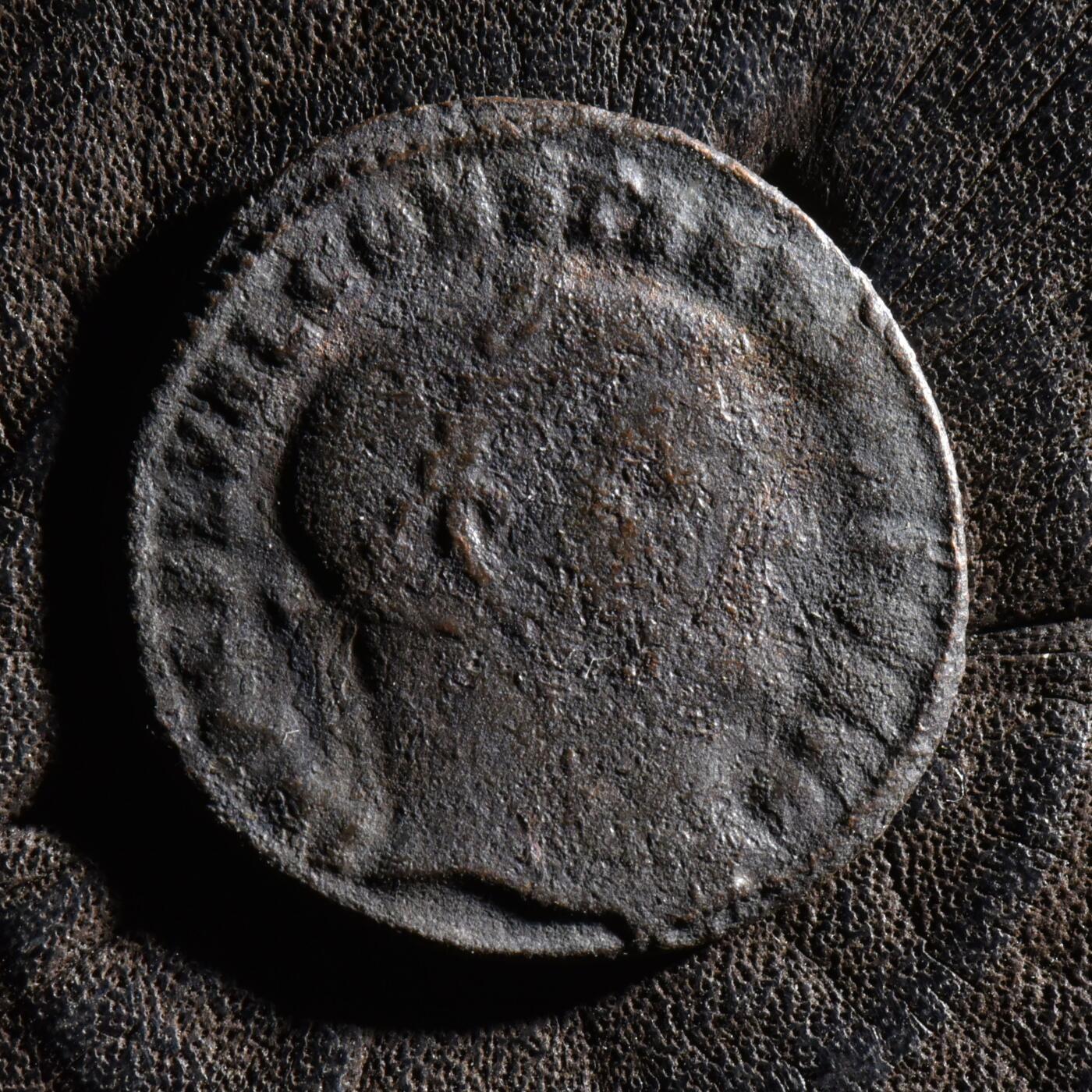 【良泉】【元旦直播场】1月1日晚19.30点开拍！208组西方古代钱币、日本朝鲜花钱 【少见】公元293-305年【古罗马】君士坦丁大帝之父——君士坦提乌斯一世，洗银大富力铜币，3.68克