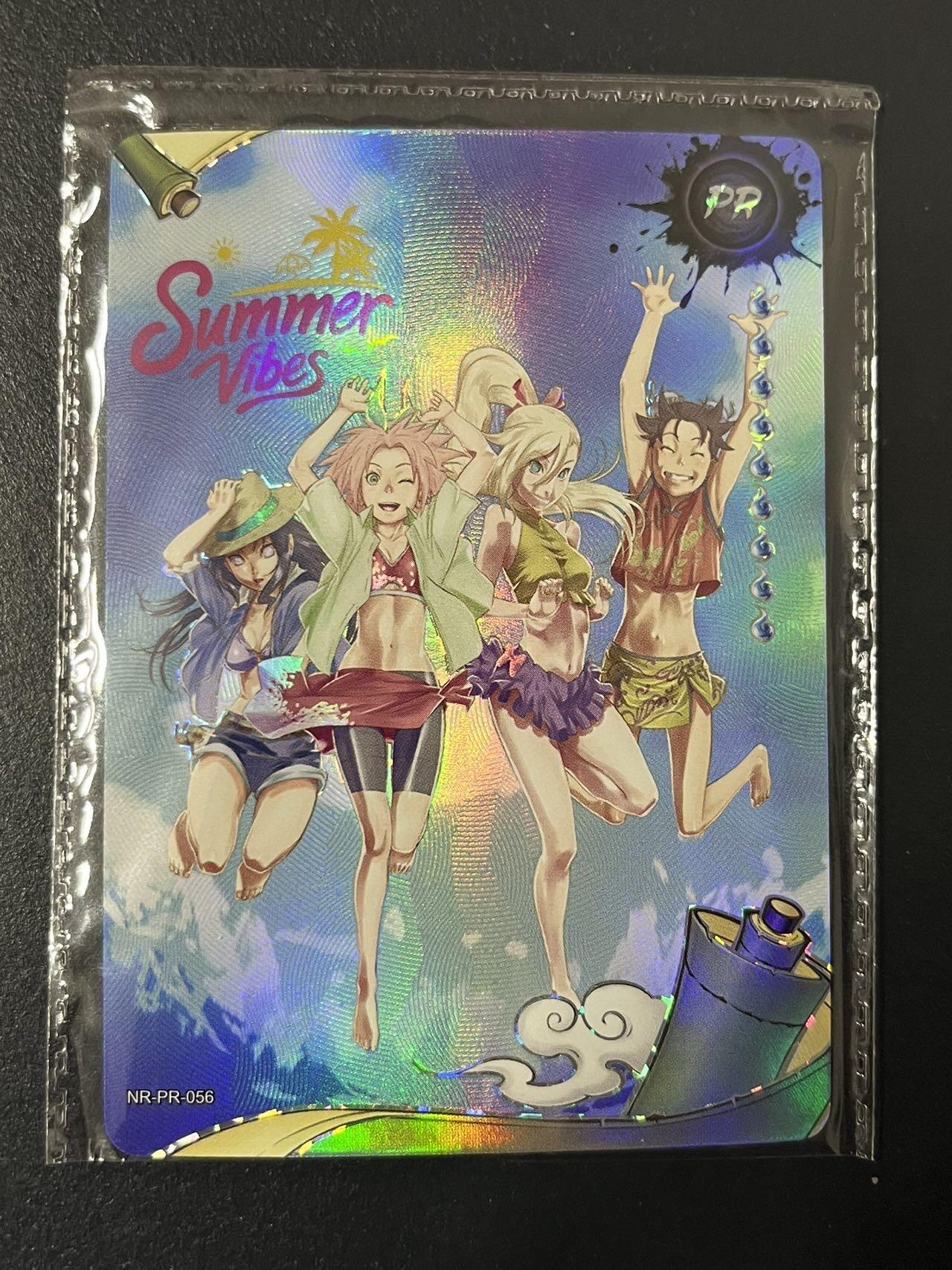 卡牌杂货铺专场拍卖第三场 1月1日周四晚21:00结拍 【原膜】卡游 火影忍者 PR卡 缤纷夏日 女版 NR-PR-056