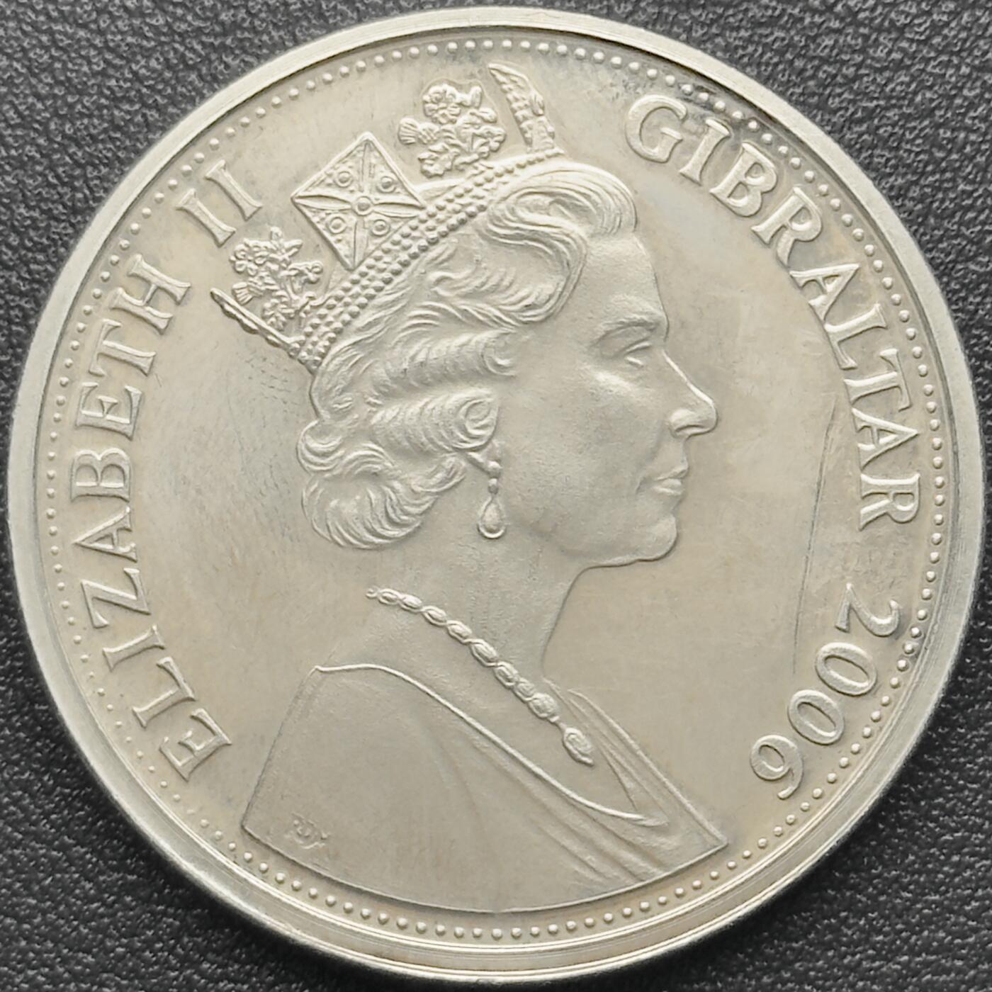 ＜小葵钱铺＞第67期·克朗币·银币场·满200包邮，不寄存·12月15日发货 直布罗陀2006年钻石婚·国宾马车1克朗纪念币