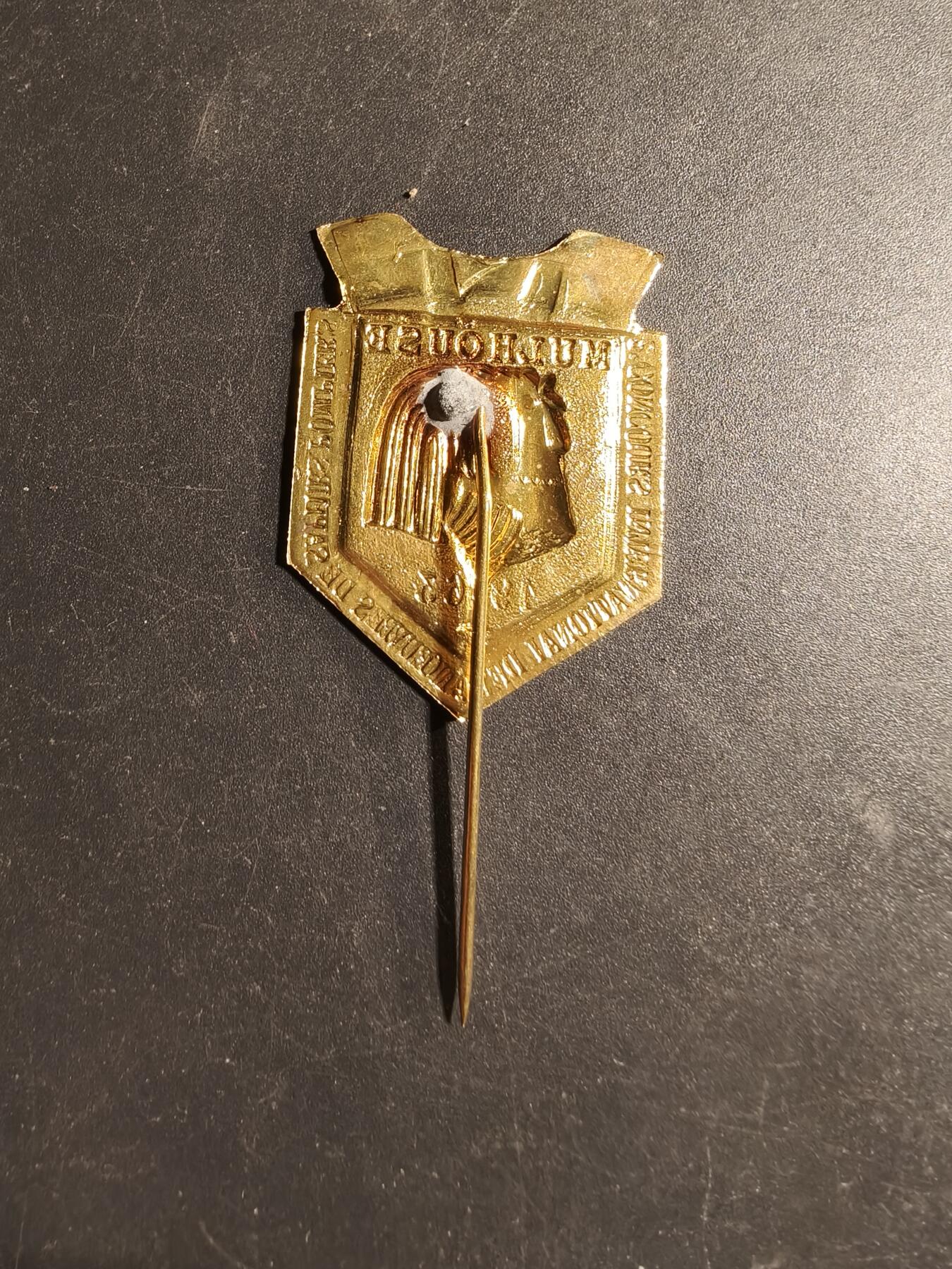 老王徽章第169期 法国1963年米卢斯国际消防员演习竞赛针插