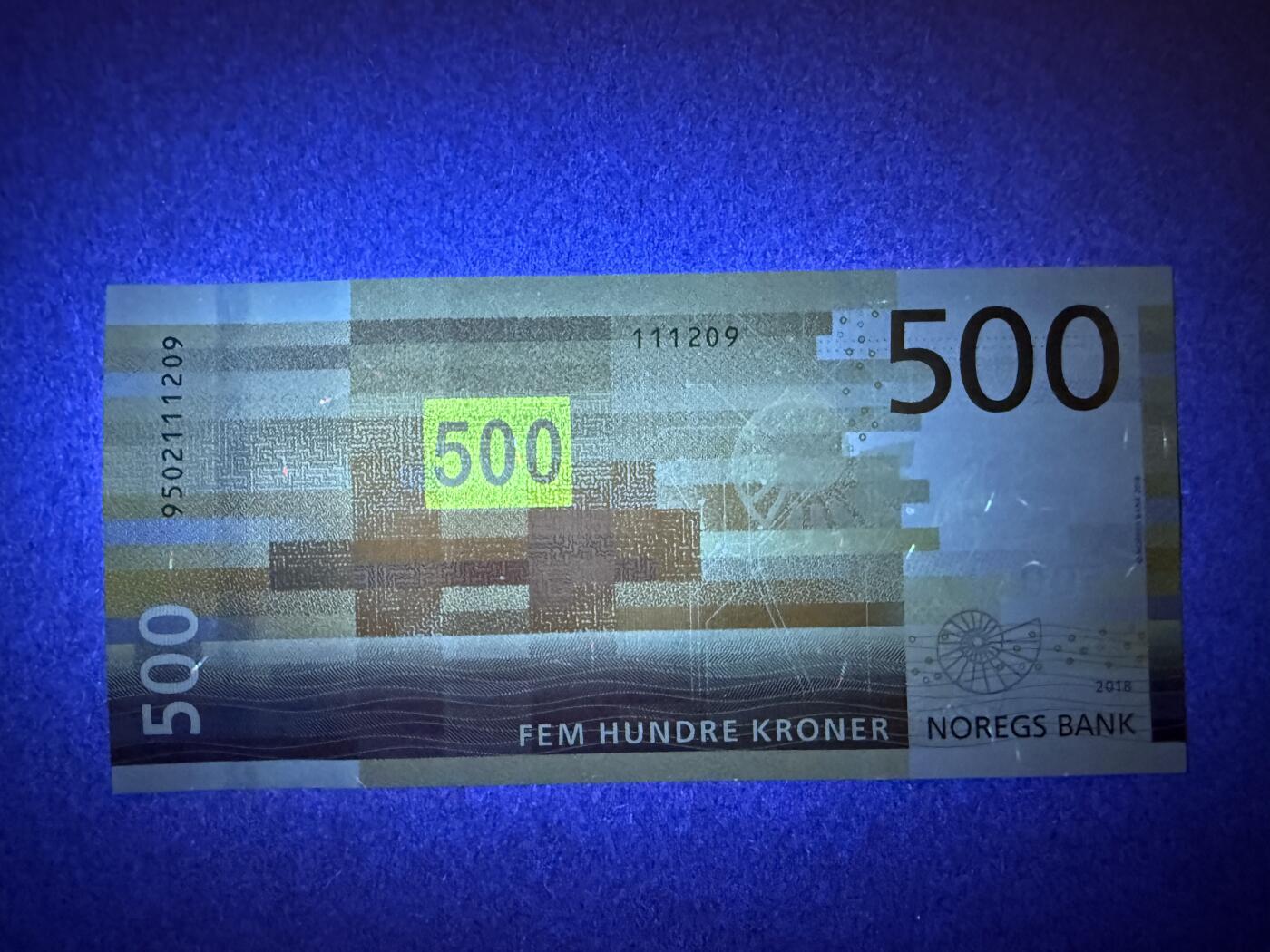 《艾美收藏》第224期-12.14周日外币超白金场 挪威500克朗 UNC 2018年海洋版 无347