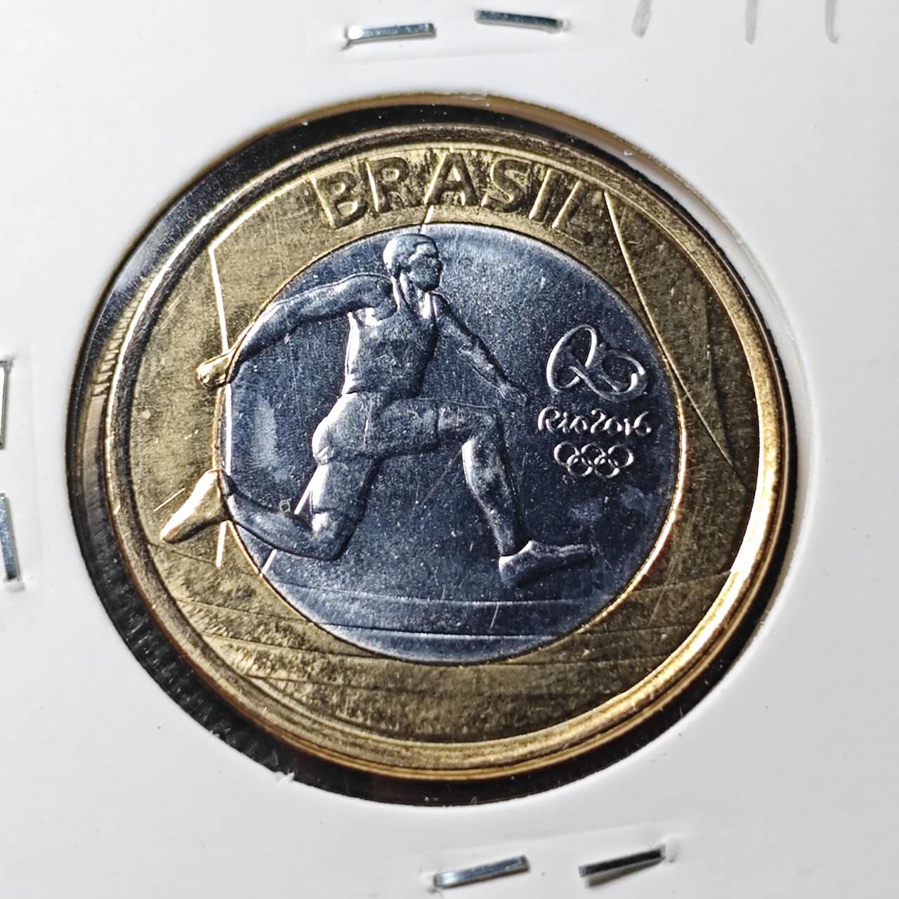 KK钱币收藏小铺 第379期  2月预留时间 周末发货  巴西1瑞尔双色币纪念币