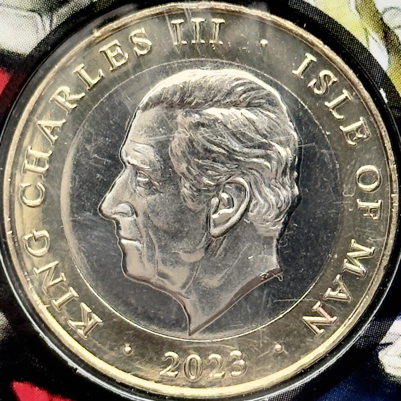 ＜小葵钱铺＞第67期·克朗币·银币场·满200包邮，不寄存·12月15日发货 马恩岛2023年圣诞节·耶稣诞生卡装2镑纪念币