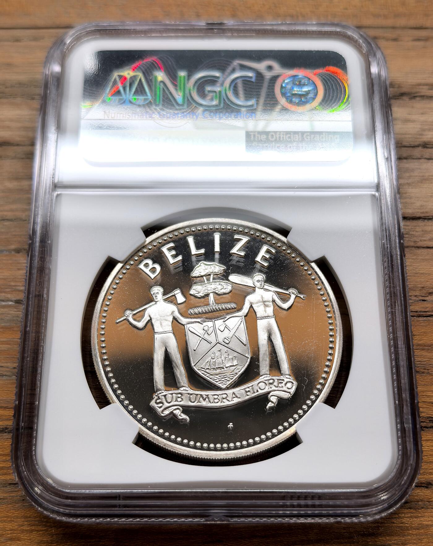 凡希社世界钱币微拍月度大拍（2025/12） 1980伯利兹加勒比发展银行25Dol纪念大银精铸NGC-PF69UC