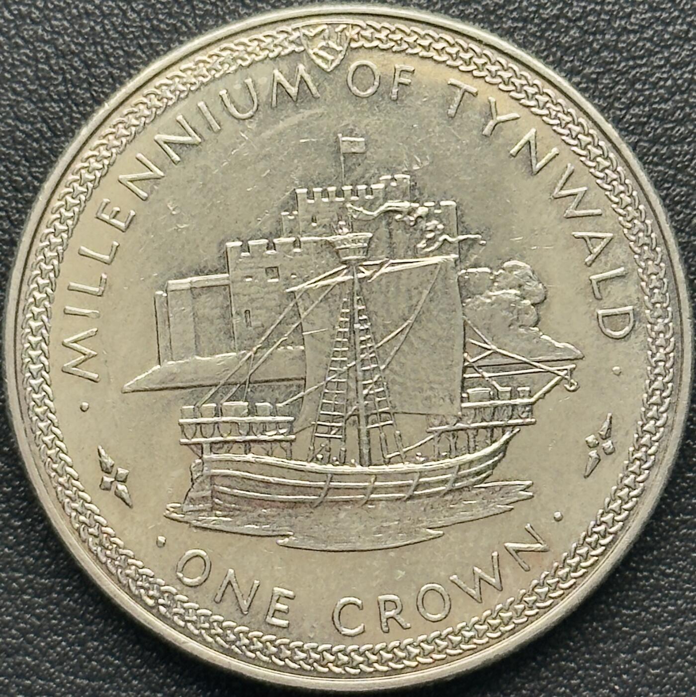 ＜小葵钱铺＞第67期·克朗币·银币场·满200包邮，不寄存·12月15日发货 马恩岛1979年建城1000周年·拉申城堡1克朗纪念币