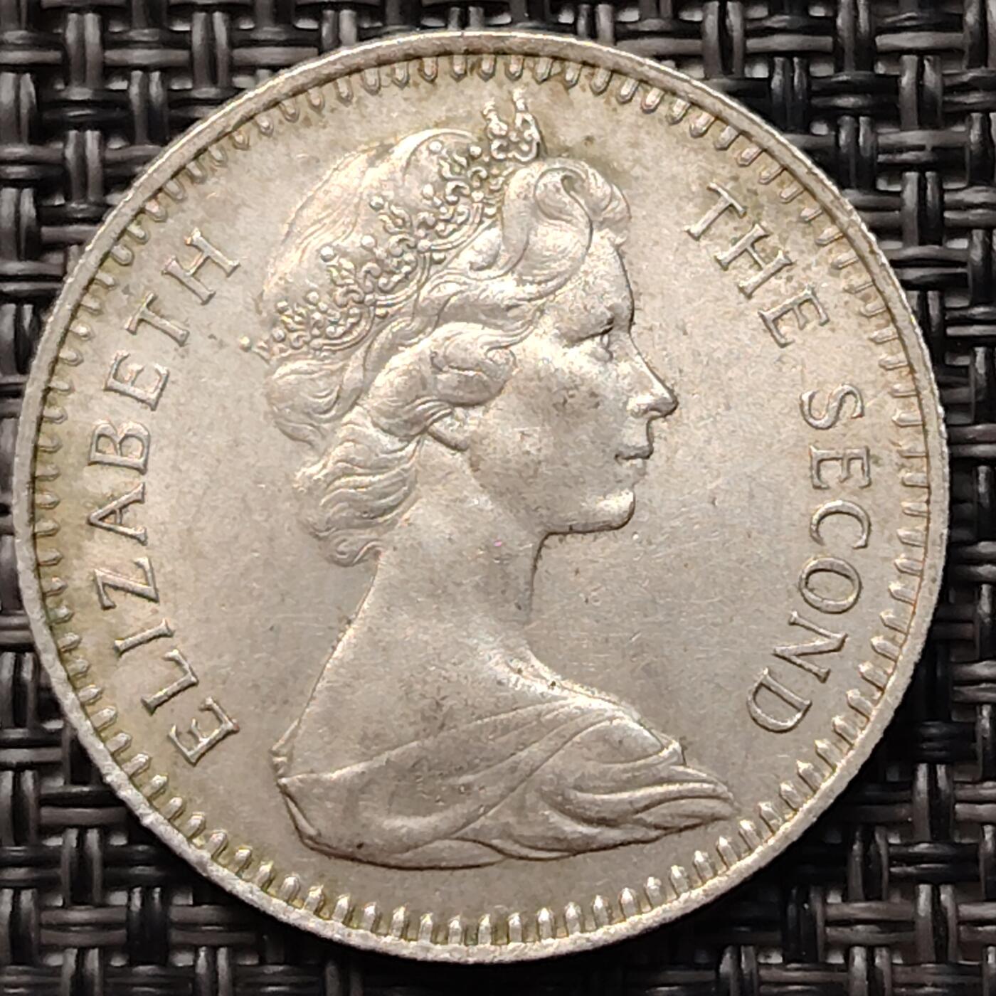 布加迪🐬～世界钱币(上海)🌾第 264 期 /  各国套币和散币 罗德西亚 1964年 2先令 好品相