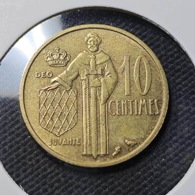 KK钱币收藏小铺 第379期  2月预留时间 周末发货 -  1962摩纳哥10分