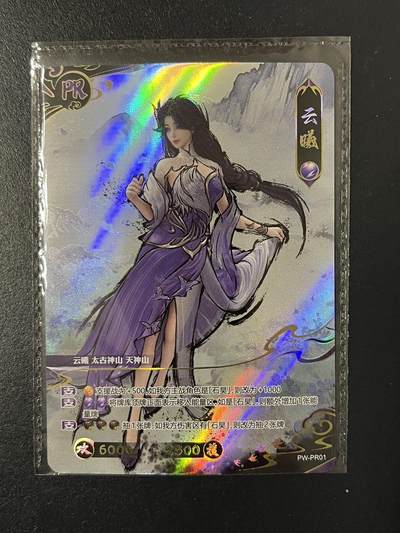 卡牌杂货铺专场拍卖第三场 1月1日周四晚21:00结拍 - 【原膜】卡游 英雄对决 PR卡 完美世界 云曦