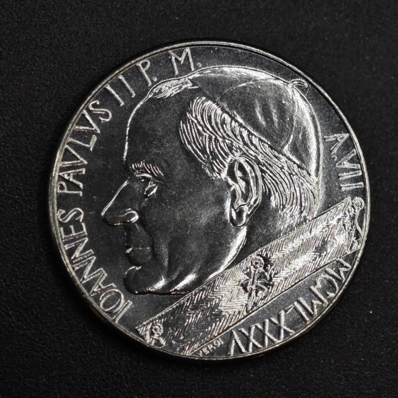 【淘币小摊】实时拍第八百二十六拍   散币场   满百包邮可预留二周 每周一统一发货   梵蒂冈1985年50里拉纪念币