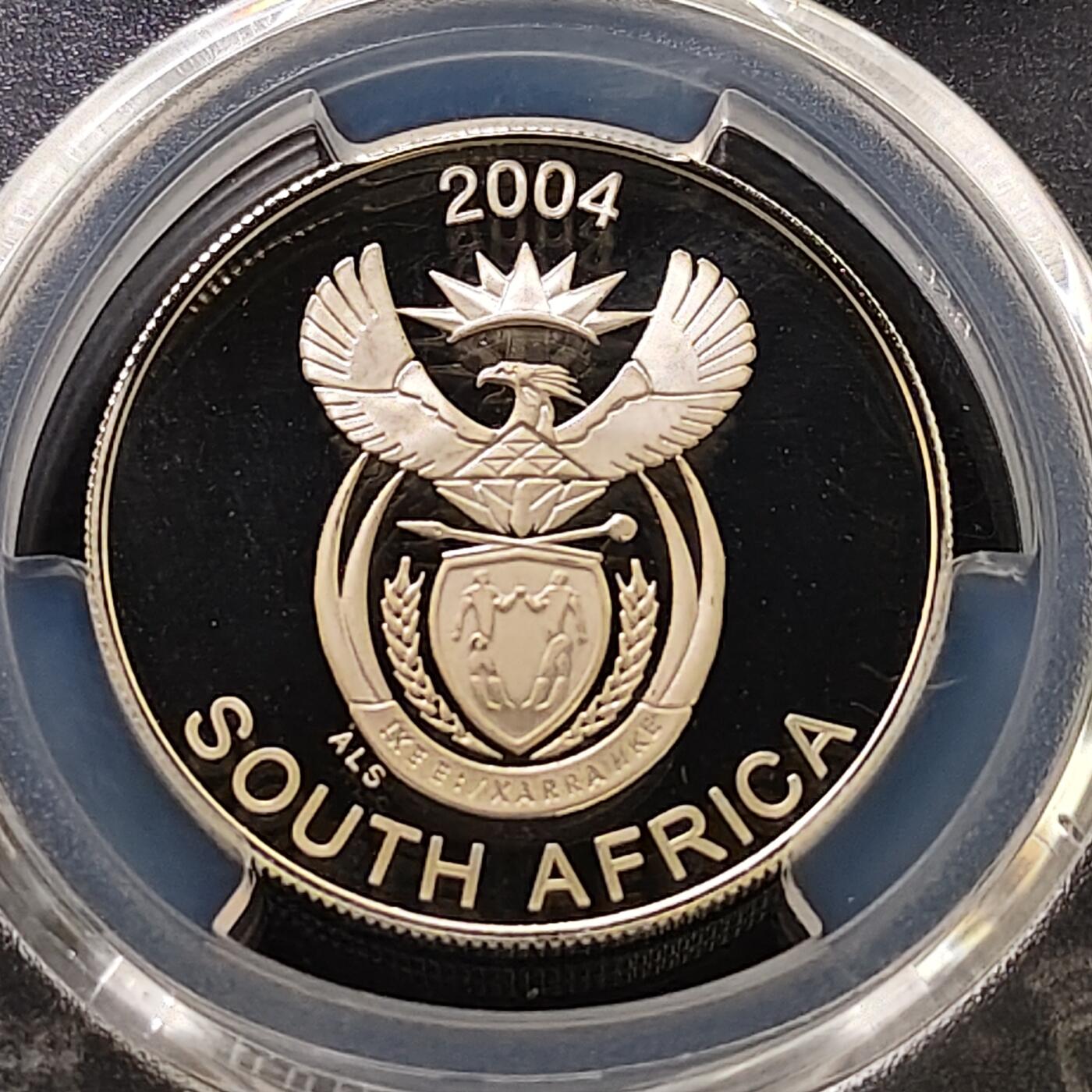 【全场包邮】纯粹捡漏拍487场（免费代拍第24场） 【收藏级·冠军分·稀少】南非2004年10分非洲五霸系列豹精制纪念银币-量约2000-PCGS PR68 DCAM