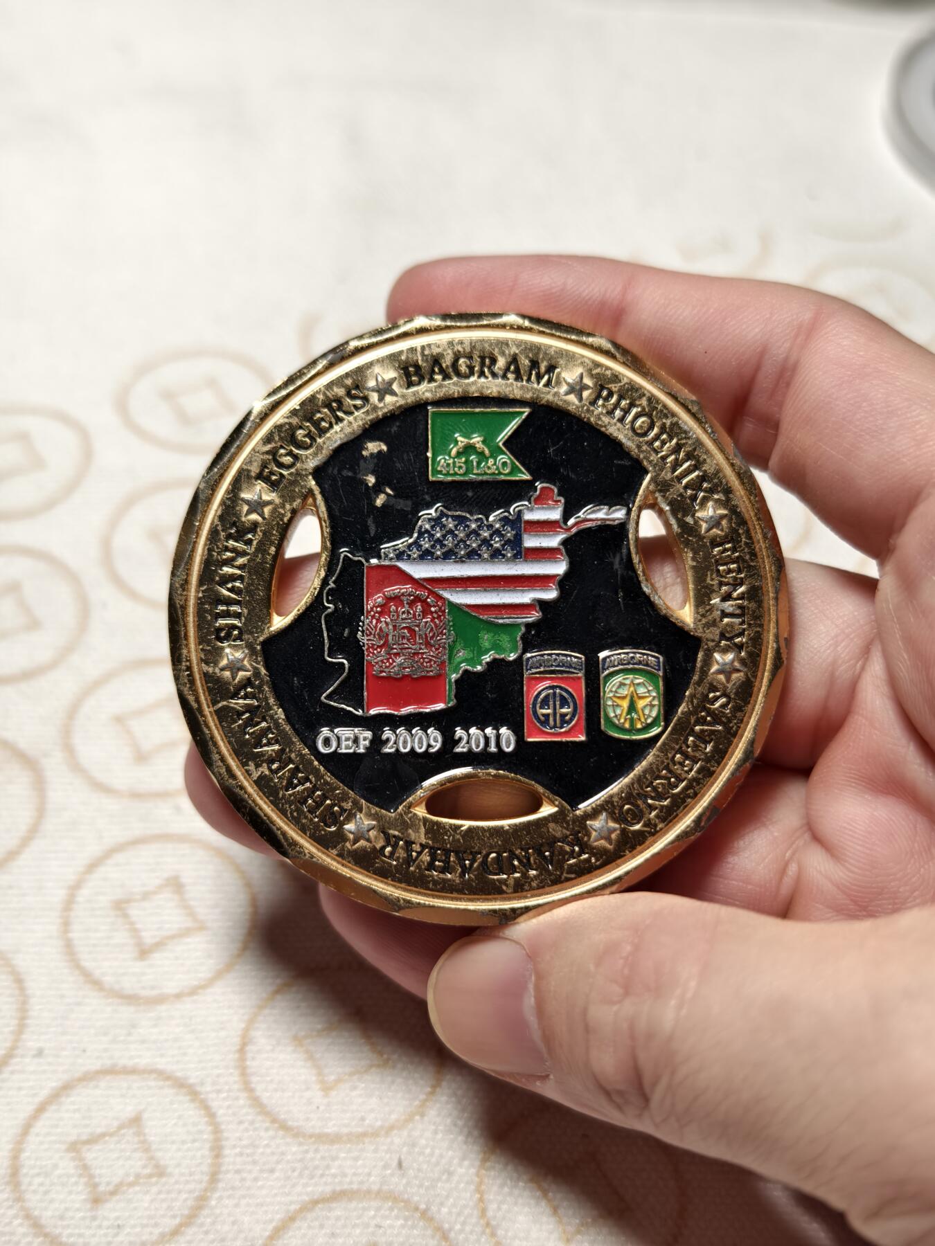 抚柳草堂-首期章牌钱币 限时免佣 满百包邮 放漏专场 美国军事警察 大型金属纪念章直接63mm重103.4g