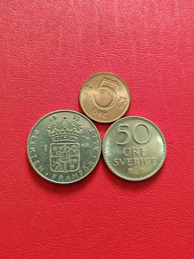 【云涧收藏】第八十三场 - 瑞典1973年3枚