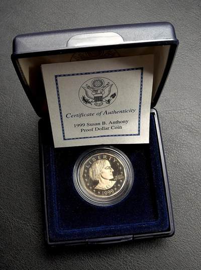 凡希社世界钱币微拍月度大拍（2025/12） - 1999美国苏珊Dollar精铸原厂盒证