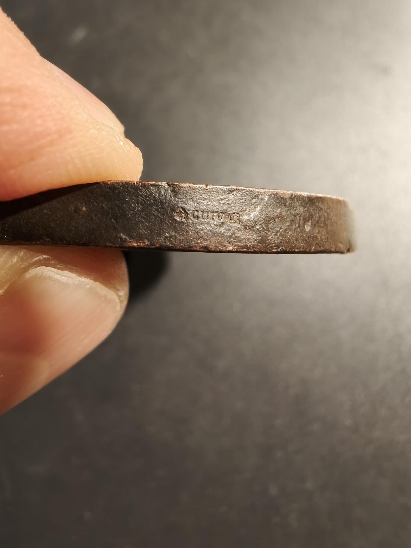 老王徽章第169期 法国里尔市1879年国际科学竞赛大铜章    蜜蜂Cuivre铜标     直径60mm.    重量88.5g