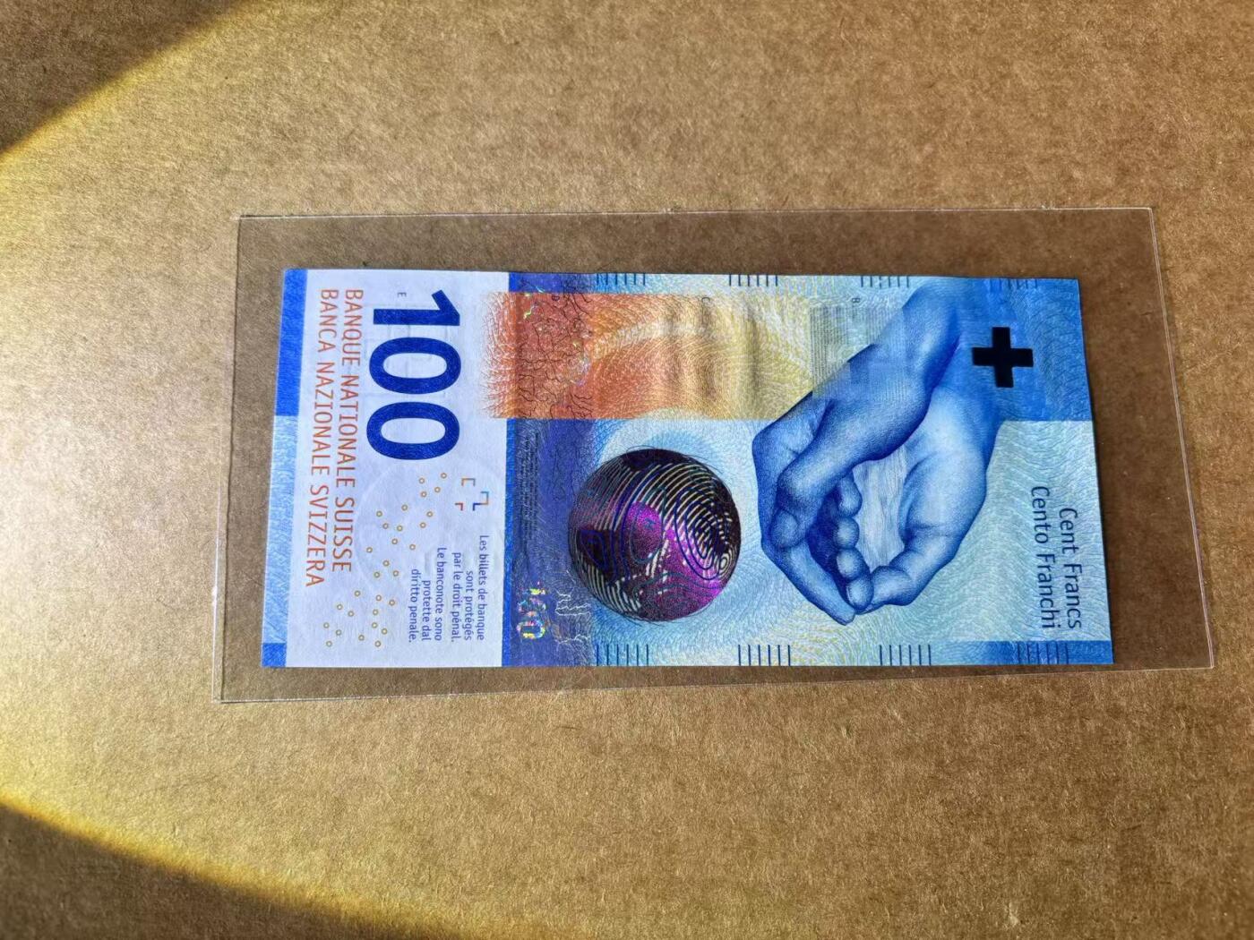 【Blue Auction】世界纸币精拍第762期——18级TOP拍卖/信誉/品质/专业/高效💫 瑞士 2018年100法郎 全新UNC