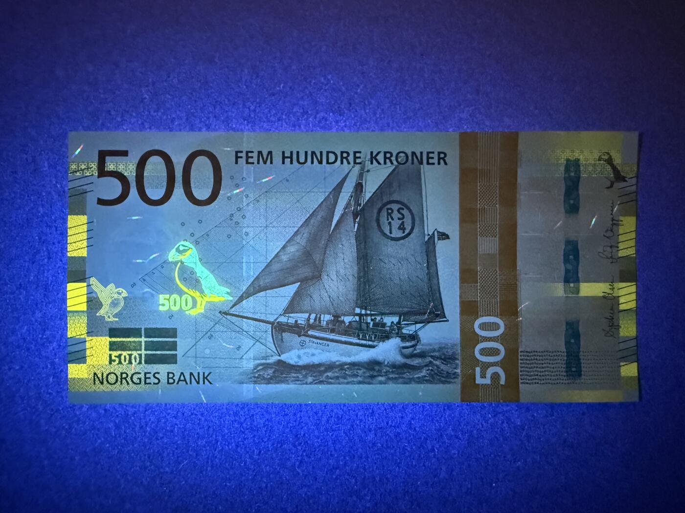 《艾美收藏》第224期-12.14周日外币超白金场 挪威500克朗 UNC 2018年海洋版 无347